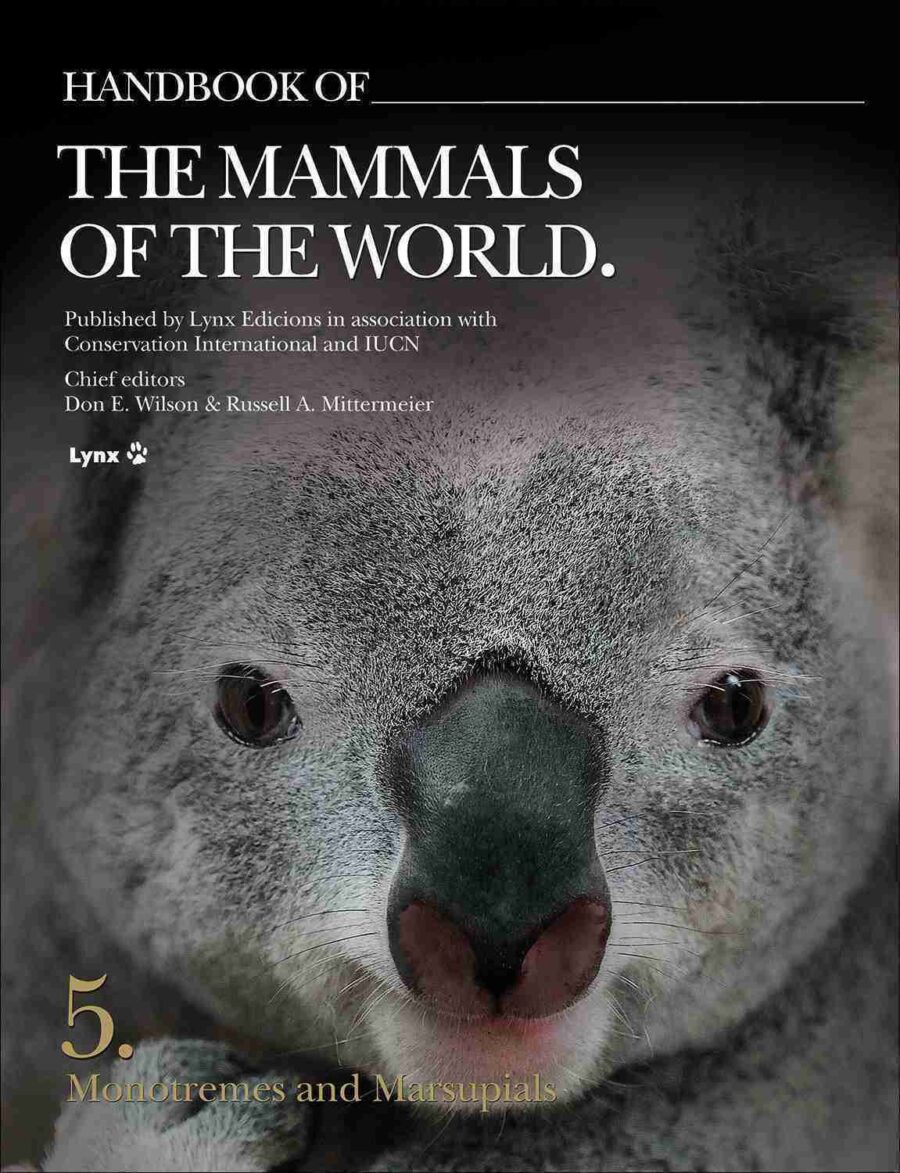 Portada de Handbook of the Mammals of the World Volum 5 Monotremes and Marsupials