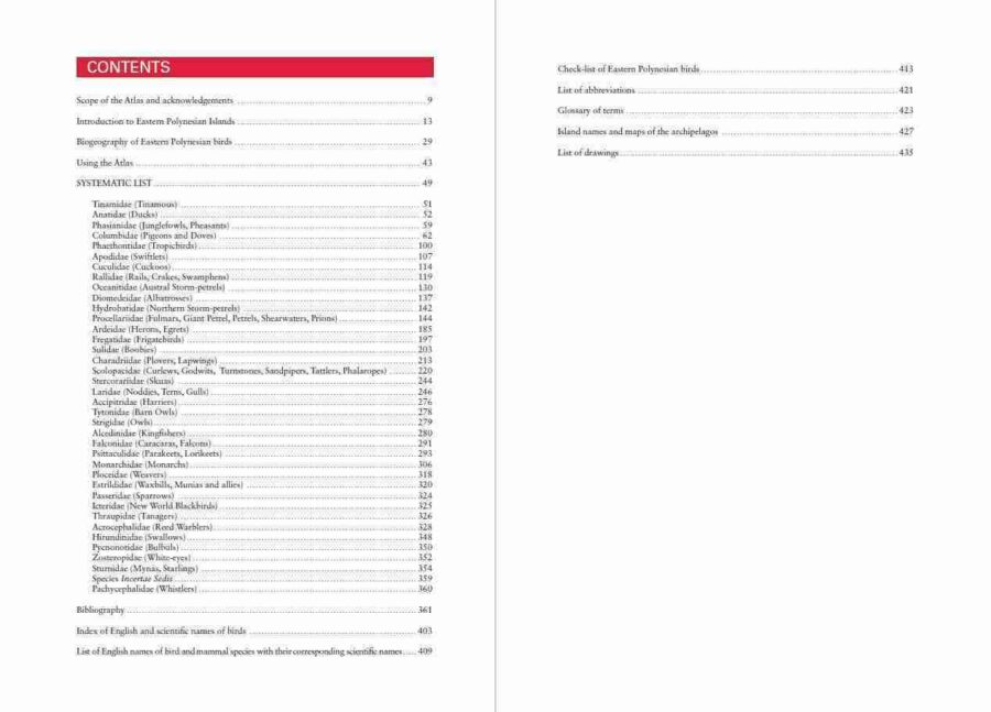 Birds of Eastern Polynesia sample page