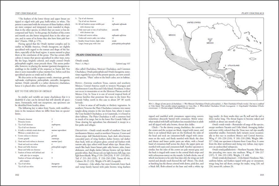 Curassows and Related Birds sample page