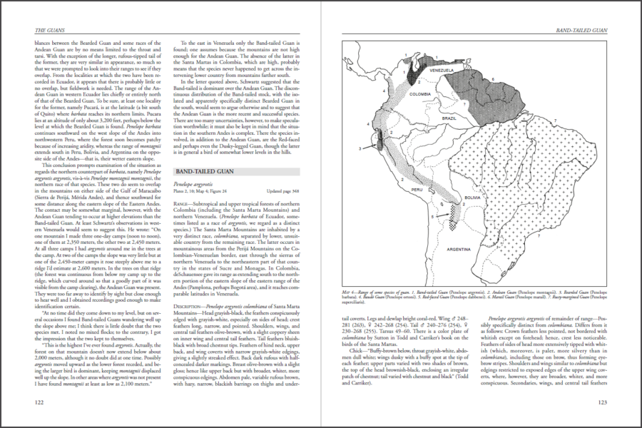 Curassows and Related Birds sample page