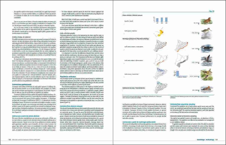 Atles dels ocells de Catalunya a l'Hivern 2006-2009 sample page