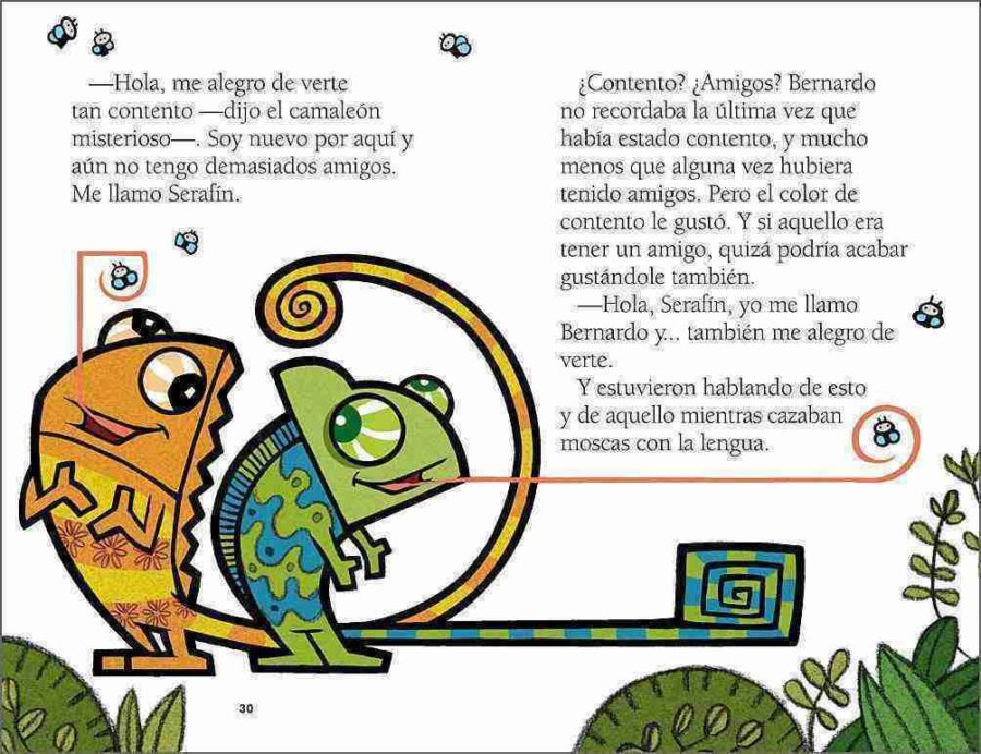 El camaléon enfadado sample page